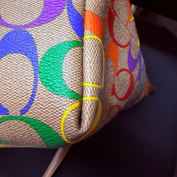 Coach Rainbow Signature Tote Bag - Picture 9 of 11